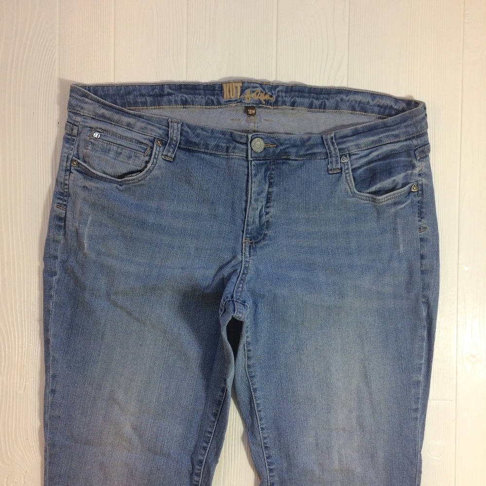 KUT from the Kloth Skinny Leg Jeans Denim Size 18W - Picture 2 of 8